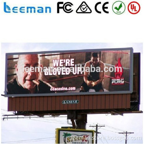 Leeman P10 P6 P8 P12 P13.33 P16 P20 P25 RGB full color video electronic waterproof outdoor led advertising screen
